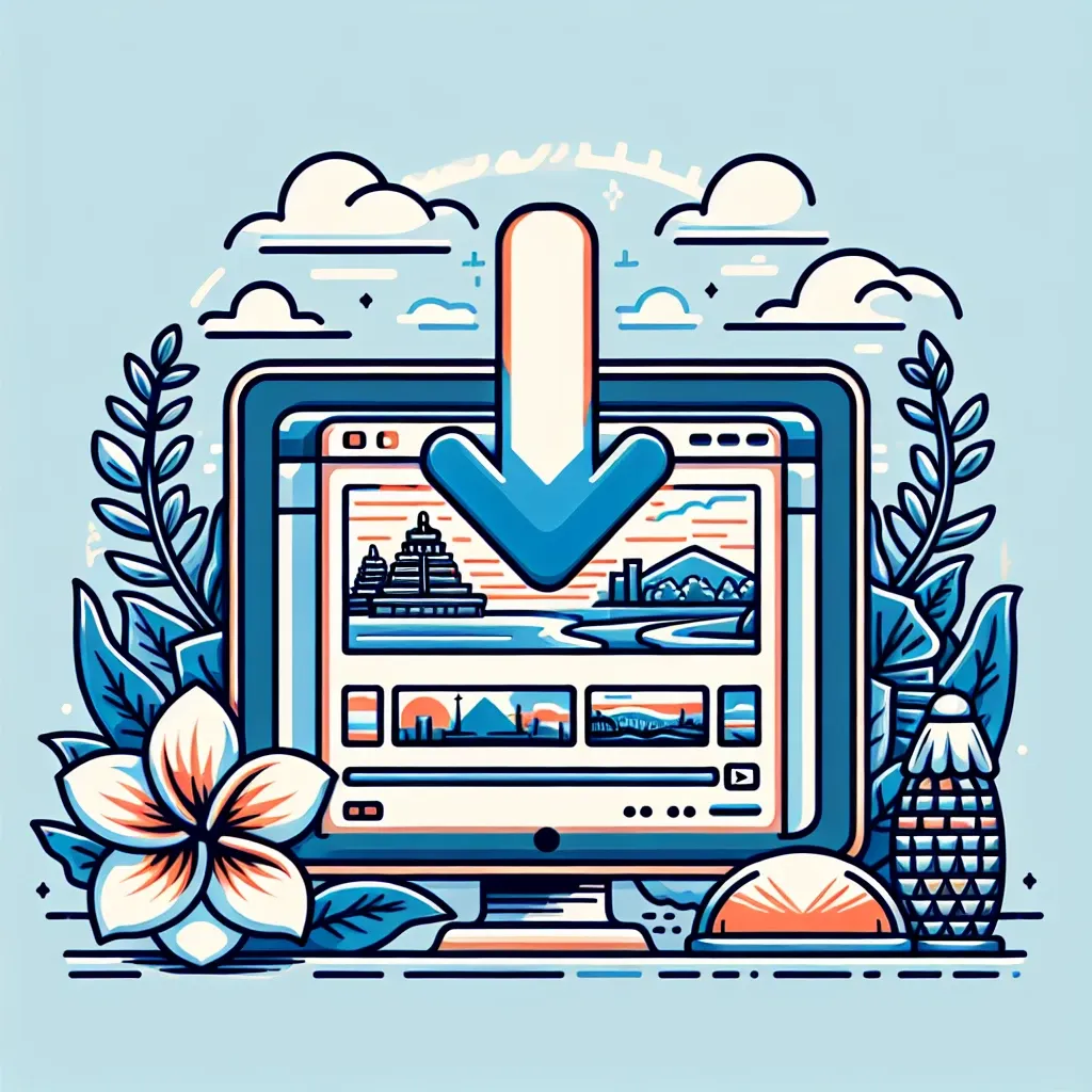 "Panduan Lengkap YT Downloader: Ilustrasi cara mudah download video YouTube di Indonesia, menunjukkan langkah-langkah dan antarmuka aplikasi downloader."